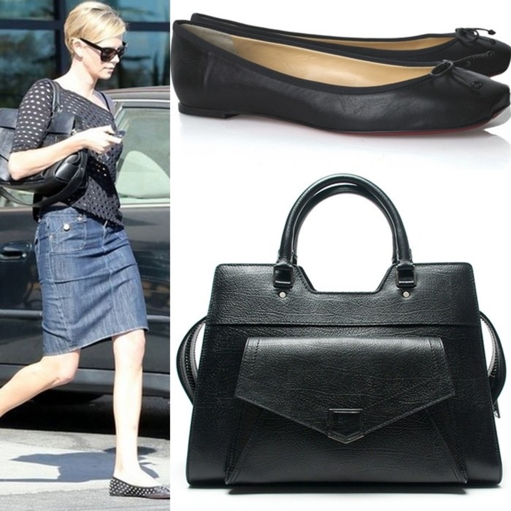 Immaculate PS13 leather satchel handbag w shoulder strap